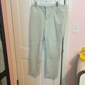J. Jill authentic fit sage green slim ankle jean
